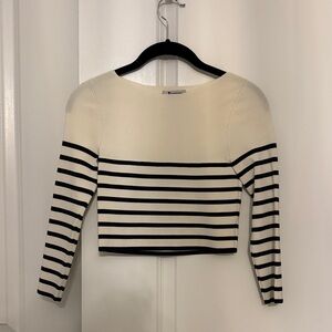 NWOT Alexander wang crop nylon sweater